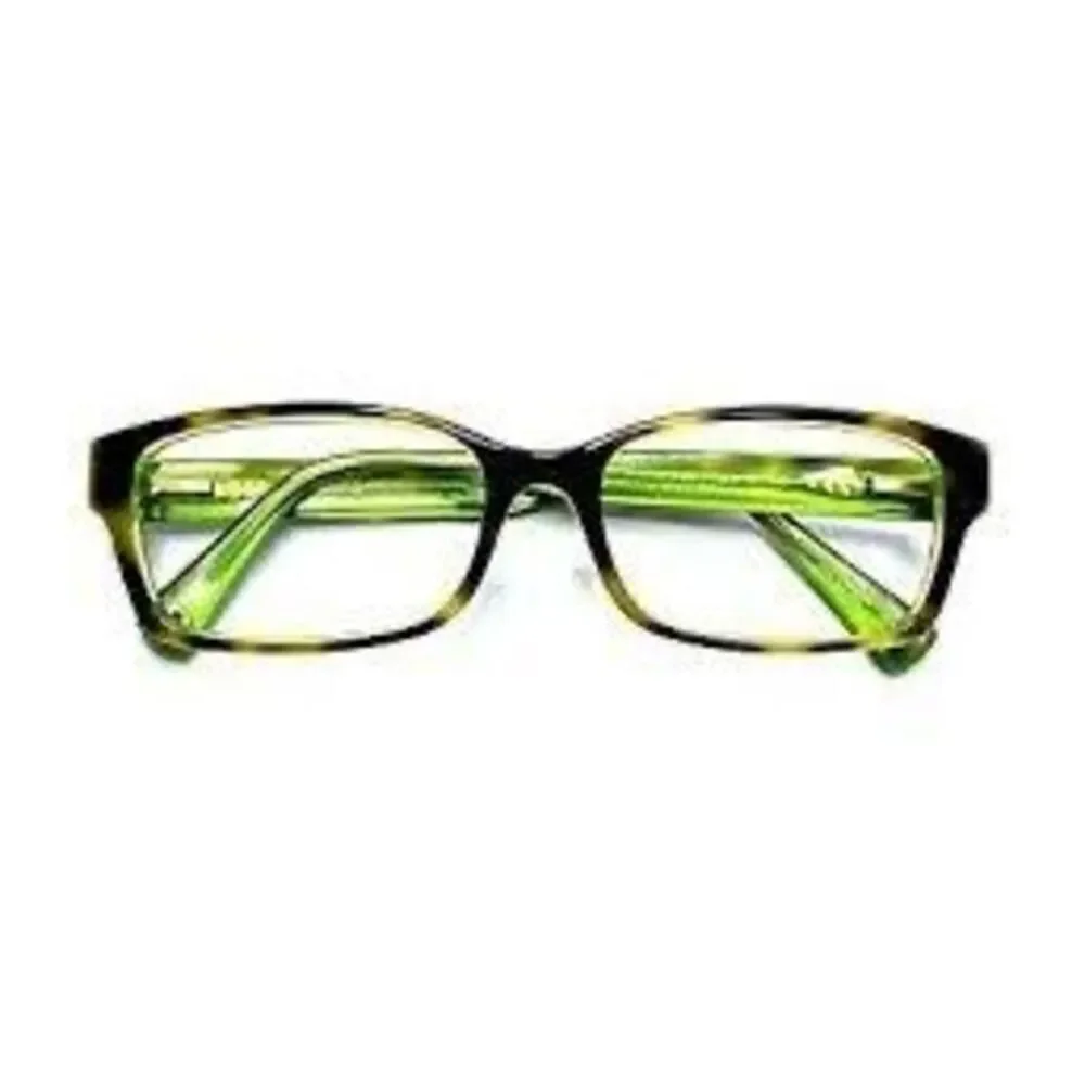 Coach New York Brooklyn Eyeglass Frames Tortoise Shell Brown Green Trendy Twee